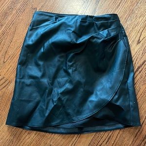 NWT mini black leather skirt from Abercrombie and Fitch